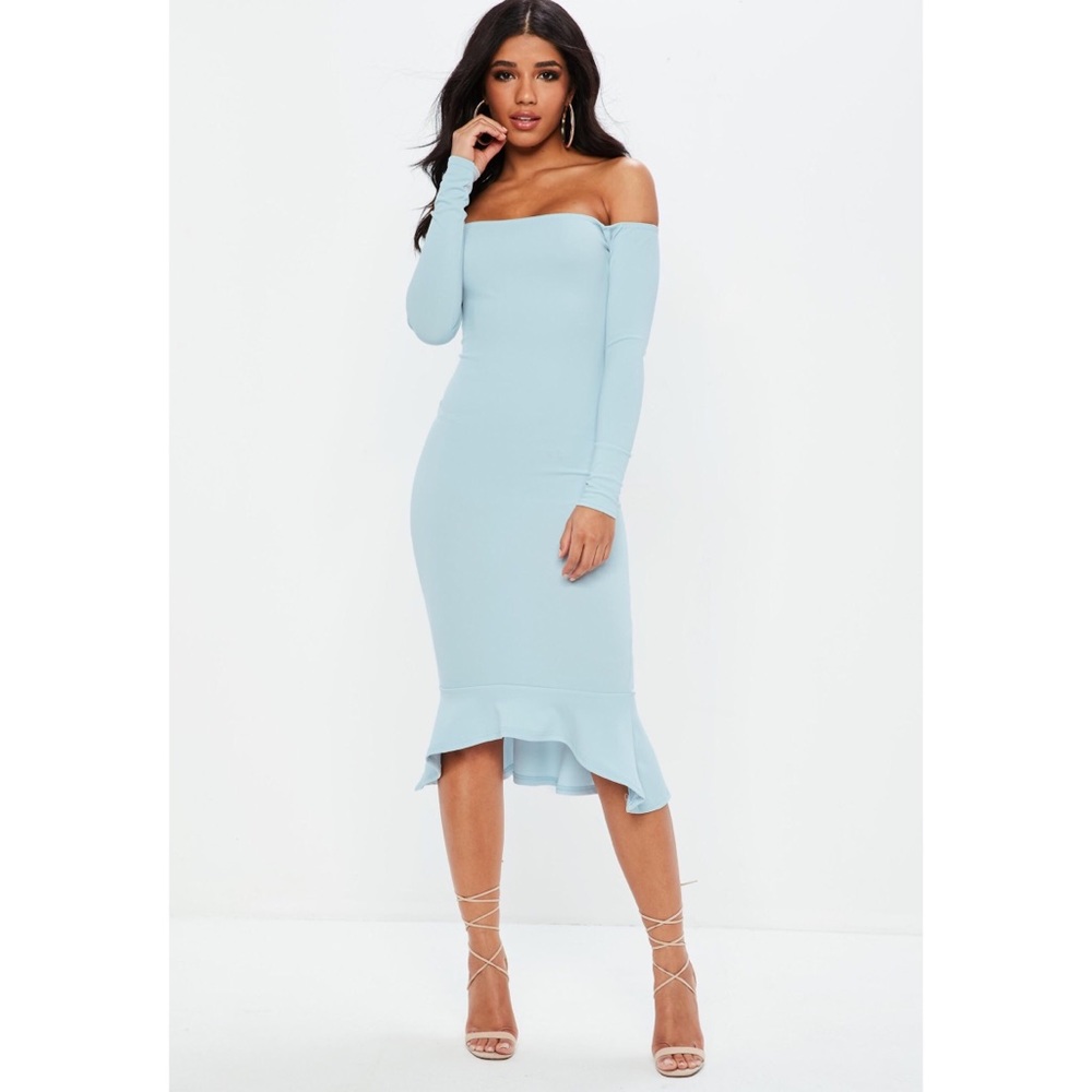 💎💎Missguided Bardot Fishtail Midi Dress💎💎
